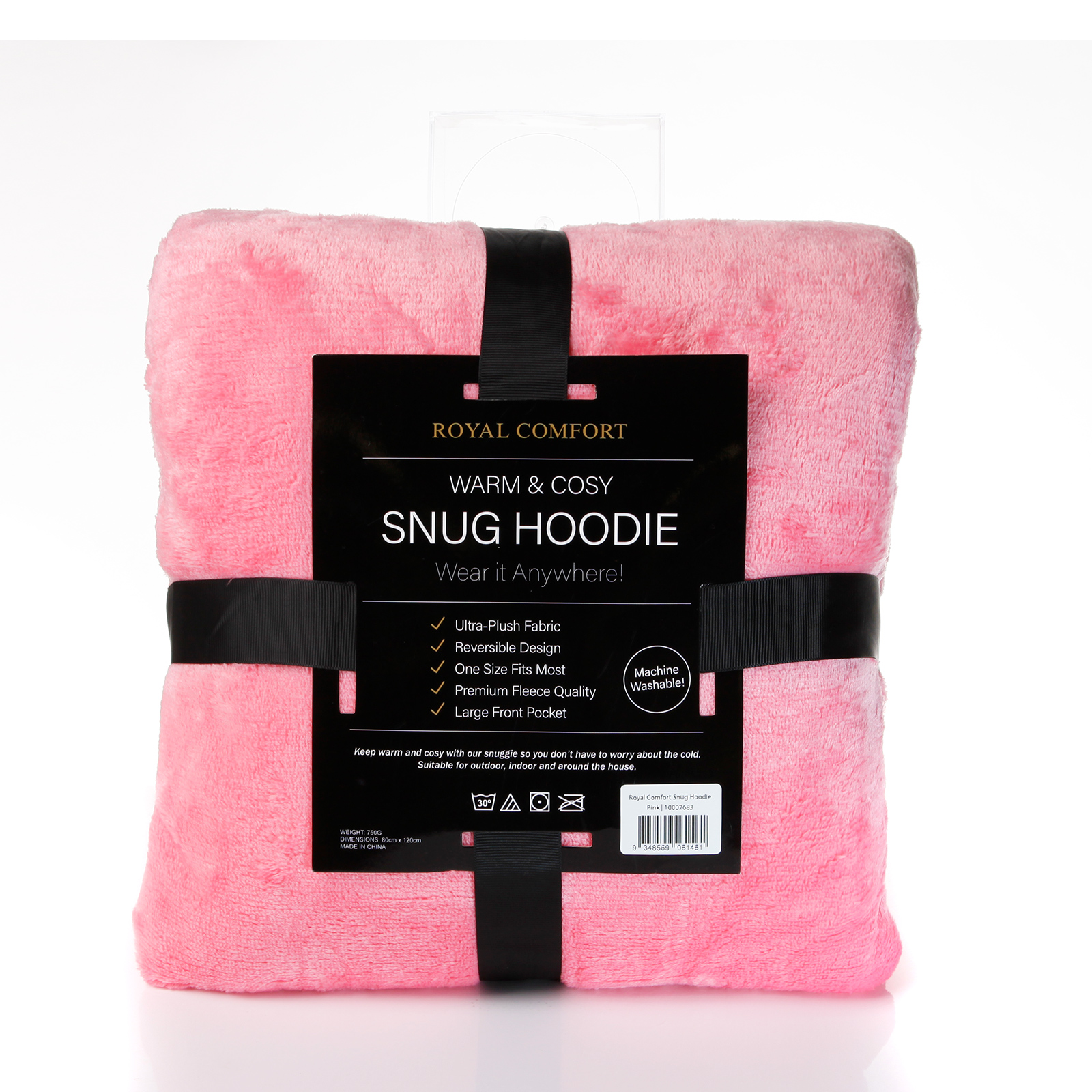 Royal Comfort Snug Hoodie - Pink - Image 5