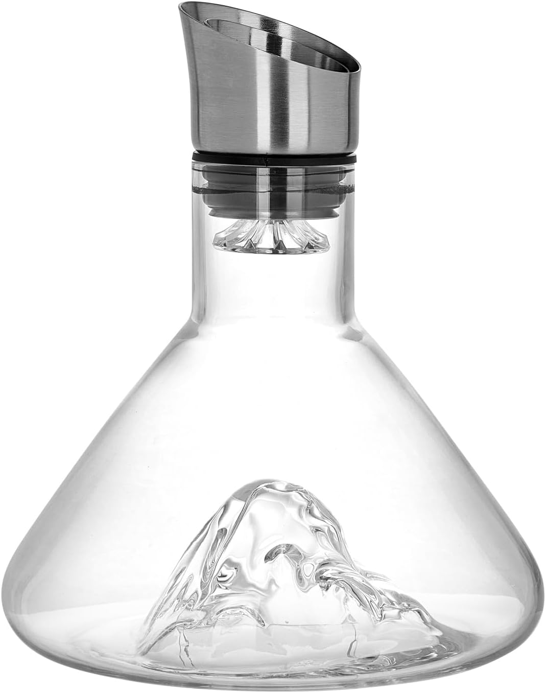 CARLA HOME Iceberg Wine Decanter with Aerator Filter and Lid - Image 10