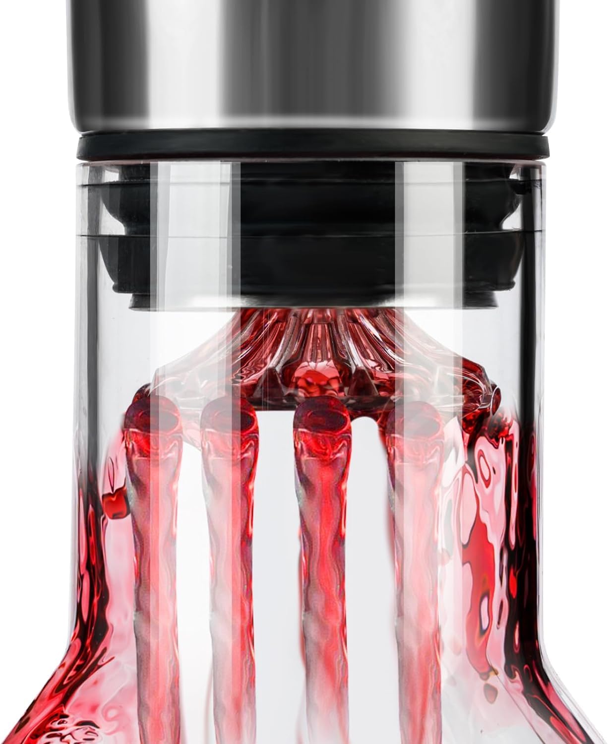 CARLA HOME Iceberg Wine Decanter with Aerator Filter and Lid - Image 7