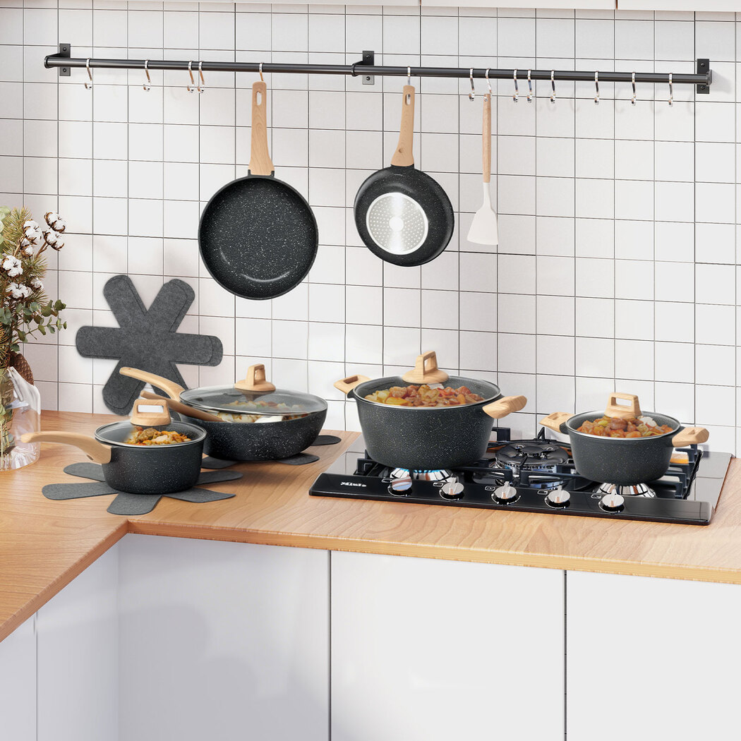 Toque 16-Piece Non Stick Cookware Set Kitchen Fry Pan - Image 8